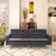 Καναπές-κρεβάτι Flexible pakoworld σε ανθρακί ύφασμα 198x87x76εκ Καναπές-κρεβάτι Flexible pakoworld σε ανθρακί ύφασμα 198x87x76εκ