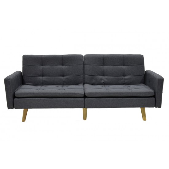 Καναπές-κρεβάτι Flexible pakoworld σε ανθρακί ύφασμα 198x87x76εκ Καναπές-κρεβάτι Flexible pakoworld σε ανθρακί ύφασμα 198x87x76εκ