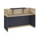 Γραφείο reception Lotus pakoworld σε χρώμα φυσικό - ανθρακί 180x70x110εκ Γραφείο reception Lotus pakoworld σε χρώμα φυσικό - ανθρακί 180x70x110εκ