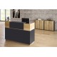 Γραφείο reception Lotus pakoworld σε χρώμα φυσικό - ανθρακί 180x70x110εκ Γραφείο reception Lotus pakoworld σε χρώμα φυσικό - ανθρακί 180x70x110εκ