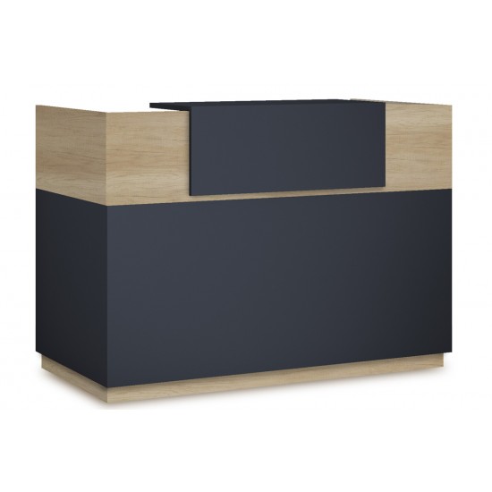 Γραφείο reception Lotus pakoworld σε χρώμα φυσικό - ανθρακί 180x70x110εκ Γραφείο reception Lotus pakoworld σε χρώμα φυσικό - ανθρακί 180x70x110εκ