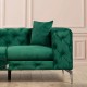 Καναπές 2θέσιος PWF-0579 pakoworld τύπου Chesterfield ύφασμα πράσινο 197x90x73εκ Καναπές 2θέσιος PWF-0579 pakoworld τύπου Chesterfield ύφασμα πράσινο 197x90x73εκ