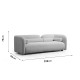 Καναπές 3θέσιος Tranquil pakoworld ύφασμα μπουκλέ κρεμ 228x90x74εκ Καναπές 3θέσιος Tranquil pakoworld ύφασμα μπουκλέ κρεμ 228x90x74εκ