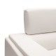 Καναπές Shea pakoworld 2θέσιος pu λευκό-inox 158x80x87εκ
