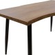 Τραπέζι Neve pakoworld MDF καρυδί-πόδι μεταλλικό μαύρο 140x80x75εκ Τραπέζι Neve pakoworld MDF καρυδί-πόδι μεταλλικό μαύρο 140x80x75εκ
