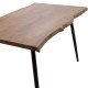 Τραπέζι Neve pakoworld MDF καρυδί-πόδι μεταλλικό μαύρο 140x80x75εκ Τραπέζι Neve pakoworld MDF καρυδί-πόδι μεταλλικό μαύρο 140x80x75εκ