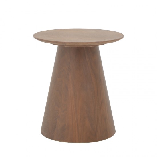 Βοηθητικό τραπέζι Kayano pakoworld καρυδί mdf Φ45x50εκ Βοηθητικό τραπέζι Kayano pakoworld καρυδί mdf Φ45x50εκ