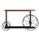 Κονσόλα Bike pakoworld χρώμα μαύρο-καρυδί 148x28x85εκ Κονσόλα Bike pakoworld χρώμα μαύρο-καρυδί 148x28x85εκ
