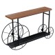 Κονσόλα Bike pakoworld χρώμα μαύρο-καρυδί 148x28x85εκ Κονσόλα Bike pakoworld χρώμα μαύρο-καρυδί 148x28x85εκ