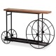 Κονσόλα Bike pakoworld χρώμα μαύρο-καρυδί 148x28x85εκ Κονσόλα Bike pakoworld χρώμα μαύρο-καρυδί 148x28x85εκ