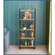 Βιβλιοθήκη Baker pakoworld καρυδί-μαύρο 66x34x180εκ Βιβλιοθήκη Baker pakoworld καρυδί-μαύρο 66x34x180εκ