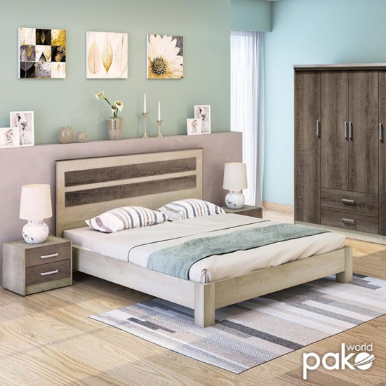 Κρεβάτι διπλό OLYMPUS pakoworld σε χρώμα castillo-toro 160x200εκ Κρεβάτι διπλό OLYMPUS pakoworld σε χρώμα castillo-toro 160x200εκ