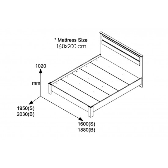 Κρεβάτι διπλό OLYMPUS pakoworld σε χρώμα castillo-toro 160x200εκ Κρεβάτι διπλό OLYMPUS pakoworld σε χρώμα castillo-toro 160x200εκ