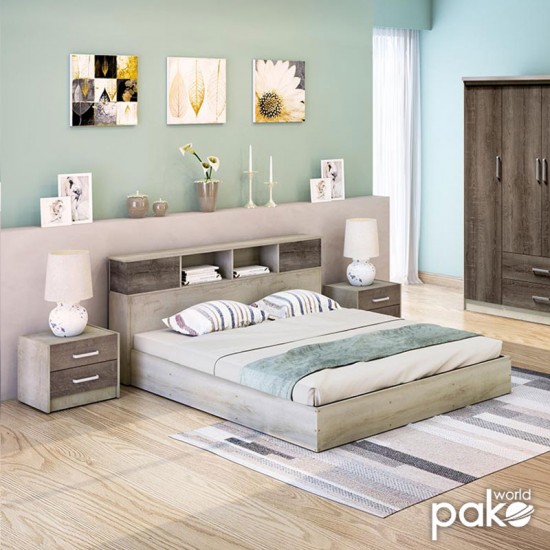 Κρεβάτι διπλό OLYMPUS pakoworld χρώμα castillo-toro 160x200εκ Κρεβάτι διπλό OLYMPUS pakoworld χρώμα castillo-toro 160x200εκ