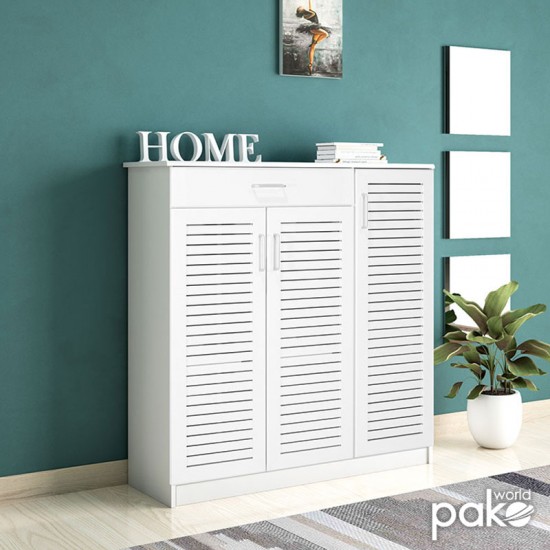 Παπουτσοθήκη-ντουλάπι SANTE pakoworld 30 ζεύγων χρώμα λευκό 120x37x123εκ Παπουτσοθήκη-ντουλάπι SANTE pakoworld 30 ζεύγων χρώμα λευκό 120x37x123εκ