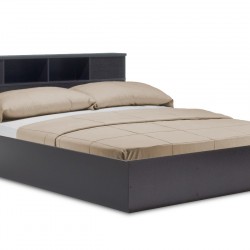 Κρεβάτι διπλό OLYMPUS pakoworld χρώμα wenge 160x200εκ
