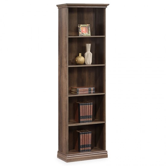 Βιβλιοθήκη Mozart pakoworld χρώμα καρυδί 60x34,5x202,5εκ Βιβλιοθήκη Mozart pakoworld χρώμα καρυδί 60x34,5x202,5εκ