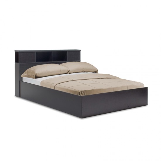 Κρεβάτι διπλό OLYMPUS pakoworld σε χρώμα wenge 140x200εκ Κρεβάτι διπλό OLYMPUS pakoworld σε χρώμα wenge 140x200εκ