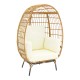 Πολυθρόνα Frox pakoworld wicker rattan φυσικό-μεταλλικό φυσικό-μαύρο πόδι-μπεζ μαξιλάρι 96x76x145εκ Πολυθρόνα Frox pakoworld wicker rattan φυσικό-μεταλλικό φυσικό-μαύρο πόδι-μπεζ μαξιλάρι 96x76x145εκ