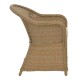 Πολυθρόνα κήπου Hadrian pakoworld rattan καφέ- textilene μπεζ 57x70x85εκ Πολυθρόνα κήπου Hadrian pakoworld rattan καφέ- textilene μπεζ 57x70x85εκ