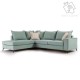 Γωνιακός καναπές δεξιά γωνία Romantic pakoworld ύφασμα Ciel-Cream 290x235x95εκ Γωνιακός καναπές δεξιά γωνία Romantic pakoworld ύφασμα Ciel-Cream 290x235x95εκ