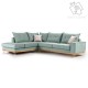Γωνιακός καναπές δεξιά γωνία Luxury II pakoworld ύφασμα ciel-cream 290x235x95εκ Γωνιακός καναπές δεξιά γωνία Luxury II pakoworld ύφασμα ciel-cream 290x235x95εκ
