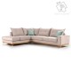 Γωνιακός καναπές δεξιά γωνία Luxury II pakoworld ύφασμα elephant-ciel 290x235x95εκ Γωνιακός καναπές δεξιά γωνία Luxury II pakoworld ύφασμα elephant-ciel 290x235x95εκ