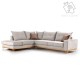 Γωνιακός καναπές δεξιά γωνία Luxury II pakoworld ύφασμα cream-mocha 290x235x95εκ Γωνιακός καναπές δεξιά γωνία Luxury II pakoworld ύφασμα cream-mocha 290x235x95εκ