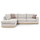 Γωνιακός καναπές δεξιά γωνία Boston pakoworld ύφασμα cream-mocha 280x225x90εκ Γωνιακός καναπές δεξιά γωνία Boston pakoworld ύφασμα cream-mocha 280x225x90εκ