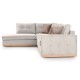 Γωνιακός καναπές δεξιά γωνία Boston pakoworld ύφασμα cream-mocha 280x225x90εκ Γωνιακός καναπές δεξιά γωνία Boston pakoworld ύφασμα cream-mocha 280x225x90εκ