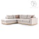 Γωνιακός καναπές δεξιά γωνία Boston pakoworld ύφασμα cream-mocha 280x225x90εκ Γωνιακός καναπές δεξιά γωνία Boston pakoworld ύφασμα cream-mocha 280x225x90εκ