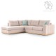 Γωνιακός καναπές δεξιά γωνία Boston pakoworld ύφασμα elephant-ciel 280x225x90εκ Γωνιακός καναπές δεξιά γωνία Boston pakoworld ύφασμα elephant-ciel 280x225x90εκ