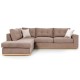 Γωνιακός καναπές δεξιά γωνία Boston pakoworld ύφασμα mocha-cream 280x225x90εκ Γωνιακός καναπές δεξιά γωνία Boston pakoworld ύφασμα mocha-cream 280x225x90εκ