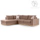 Γωνιακός καναπές δεξιά γωνία Boston pakoworld ύφασμα mocha-cream 280x225x90εκ Γωνιακός καναπές δεξιά γωνία Boston pakoworld ύφασμα mocha-cream 280x225x90εκ