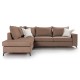 Γωνιακός καναπές δεξιά γωνία Romantic pakoworld ύφασμα mocha-cream 290x235x95εκ Γωνιακός καναπές δεξιά γωνία Romantic pakoworld ύφασμα mocha-cream 290x235x95εκ