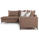 Γωνιακός καναπές δεξιά γωνία Romantic pakoworld ύφασμα mocha-cream 290x235x95εκ Γωνιακός καναπές δεξιά γωνία Romantic pakoworld ύφασμα mocha-cream 290x235x95εκ
