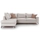 Γωνιακός καναπές δεξιά γωνία Romantic pakoworld ύφασμα cream-mocha 290x235x95εκ Γωνιακός καναπές δεξιά γωνία Romantic pakoworld ύφασμα cream-mocha 290x235x95εκ