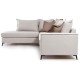 Γωνιακός καναπές δεξιά γωνία Romantic pakoworld ύφασμα cream-mocha 290x235x95εκ Γωνιακός καναπές δεξιά γωνία Romantic pakoworld ύφασμα cream-mocha 290x235x95εκ