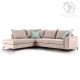 Γωνιακός καναπές δεξιά γωνία Romantic pakoworld ύφασμα elephant-ciel 290x235x95εκ Γωνιακός καναπές δεξιά γωνία Romantic pakoworld ύφασμα elephant-ciel 290x235x95εκ
