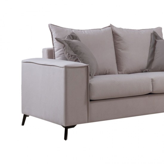 Καναπές Verona 2θέσιος cream - μαξιλάρια mocha 173x93x100εκ Καναπές Verona 2θέσιος cream - μαξιλάρια mocha 173x93x100εκ