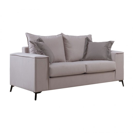 Καναπές Verona 2θέσιος cream - μαξιλάρια mocha 173x93x100εκ Καναπές Verona 2θέσιος cream - μαξιλάρια mocha 173x93x100εκ