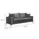 Καναπές Verona 3θέσιος cream - μαξιλάρια mocha 225x93x100εκ Καναπές Verona 3θέσιος cream - μαξιλάρια mocha 225x93x100εκ