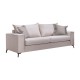 Καναπές Verona 3θέσιος cream - μαξιλάρια mocha 225x93x100εκ Καναπές Verona 3θέσιος cream - μαξιλάρια mocha 225x93x100εκ