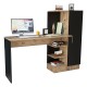 Γραφείο-ραφιέρα Kary pakoworld μαύρο-oak 152,5x40x120εκ Γραφείο-ραφιέρα Kary pakoworld μαύρο-oak 152,5x40x120εκ
