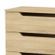 Συρταριέρα Azenor pakoworld 4ων συρταριών sonoma 72x38x83εκ Συρταριέρα Azenor pakoworld 4ων συρταριών sonoma 72x38x83εκ