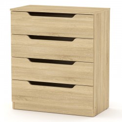 Συρταριέρα Azenor pakoworld 4ων συρταριών sonoma 72x38x83εκ