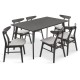 Tραπεζαρία Benson - Orlean pakoworld σετ 7τμχ rustic grey - ύφασμα γκρι 150x90x75εκ Tραπεζαρία Benson - Orlean pakoworld σετ 7τμχ rustic grey - ύφασμα γκρι 150x90x75εκ