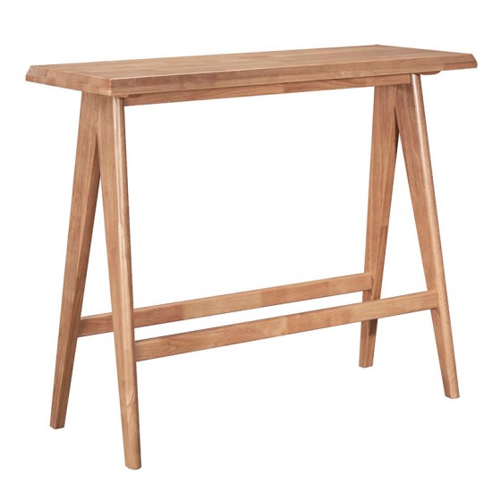 Τραπέζι Bar Winslow pakoworld ξύλο rubberwood ανοικτό καρυδί 120x45x100εκ Τραπέζι Bar Winslow pakoworld ξύλο rubberwood ανοικτό καρυδί 120x45x100εκ