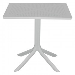 Τραπεζαρία Groovy-Ignite pakoworld σετ 3τεμ PP λευκό 80x80x74,5εκ.