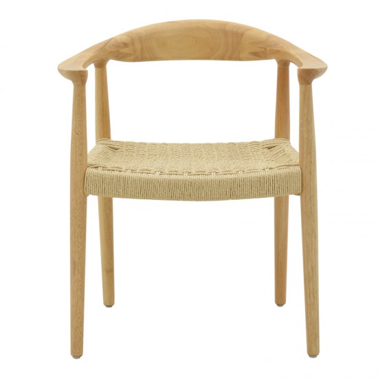 Πολυθρόνα Juvan pakoworld φυσικό rubberwood 64x53x77εκ Πολυθρόνα Juvan pakoworld φυσικό rubberwood 64x53x77εκ
